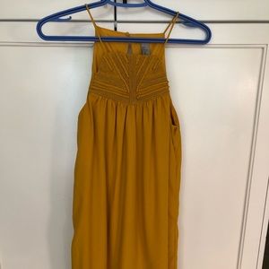 H&M Cocktail Dress - Size 6 - Mustard Yellow